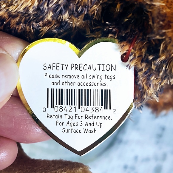 NWT Vintage TY Beanie Babies Giganto Wooly Mammoth DOB 12/17/2000, Tag Attached - Picture 10 of 13